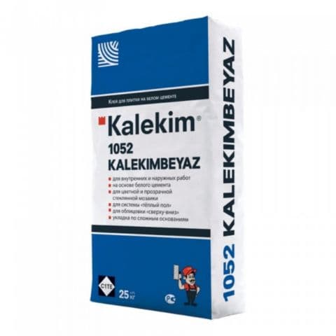 Kalekim 1052 KalekimBeyaz, Клей на основе белого цемента, 25кг