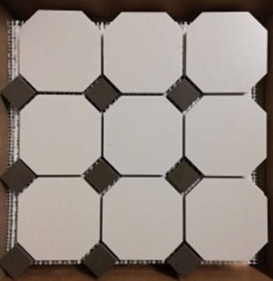 Керамика будущего(CF Systems) Метлахская плитка Диана Белая (Микс 10) Матовая Настенная плитка 30x30