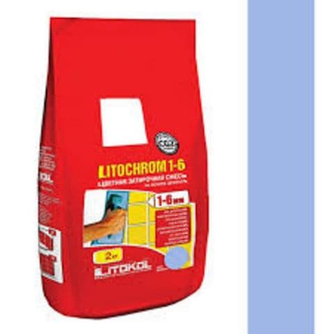 Litokol Затирочная смесь Litochrom 1-6 С.110 голубой алюм.мешок 2 кг