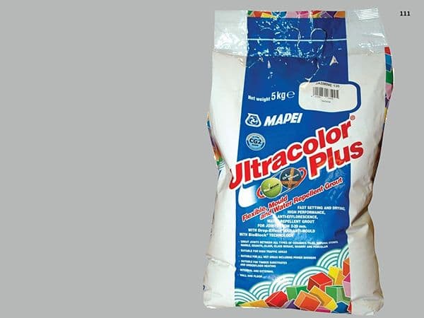 Mapei Ultracolor Plus № 111 затирочная смесь (Светло-серый) 5 кг
