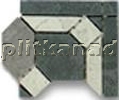 Casalgrande Padana Ardesia Naturale Универсал Angolo С  Декор 15х15 см