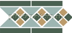 Top Cer Octagon New Border Lisbon with 1 strip (Tr.13, Dots 18+03, Strips 18) Бордюр 28х15 см