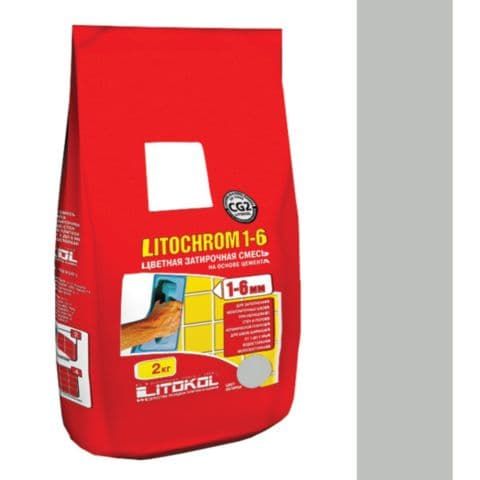 Litokol Затирочная смесь Litochrom 1-6 С.20 светло-серый алюм.мешок 2 кг