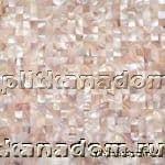 Architeza Морской перламутр Pink SEA Shell Стеклянная мозаика 30х30 (кубик 0,75х1,5) см