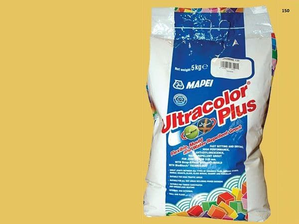 Mapei Ultracolor Plus №  150 затирочная смесь (Желтый) 5 кг