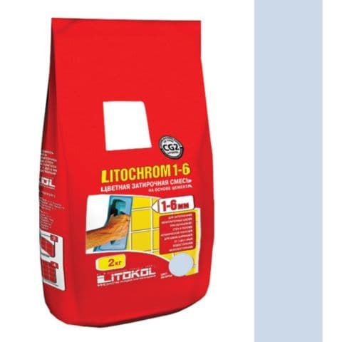 Litokol Затирочная смесь Litochrom 1-6 С.120 светло-голубой крокус алюм.мешок 2 кг