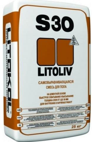 Litokol Самовыравнивающаяся смесь для пола Litoliv S30
