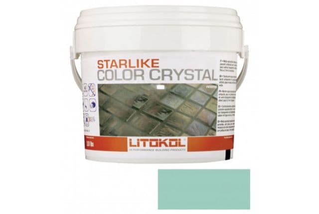 Litokol Litochrom Starlike Color Crystal C.352 Verde Capri затирочная смесь 2,5 кг