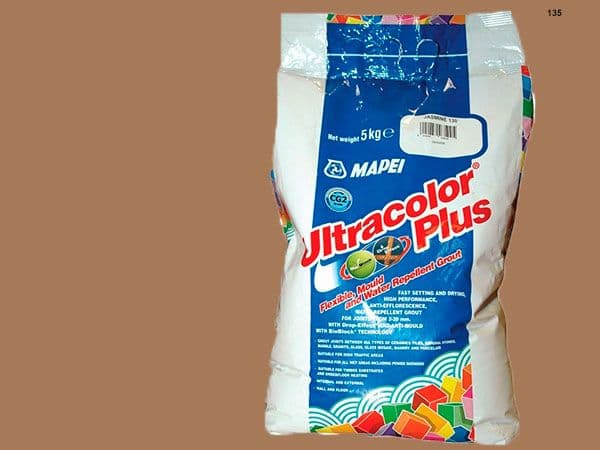 Mapei Ultracolor Plus №  135 затирочная смесь (Золотистый песок) 5 кг