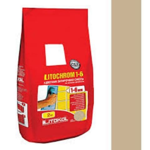Litokol Затирочная смесь Litochrom 1-6 С.60 бежевый багама алюм.мешок 2 кг