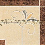 Casalgrande Padana Marte Palissandro Angolo Floreale Levigato Декор 15х15 см