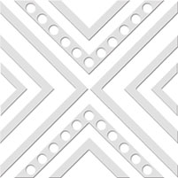 Нефрит Румба Декор белый 9,9х9,9 см