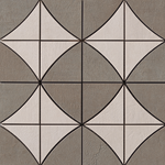 Casalgrande Padana Beton D2 (Mud + Ivory) Inserto Декор 37,5x37,5 см