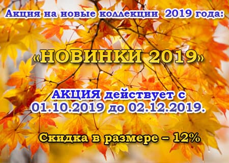 Акция «НОВИНКИ 2019» Скидка в размере – 12% Акция «НОВИНКИ 2019» Скидка в размере – 12%