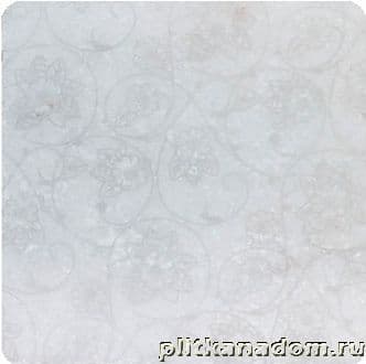Травертин Marble White Motif 6 Декор мрамор 10х10