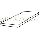 Casalgrande Padana Steeltech Angolare Аssemblato Naturale Ступень угловая 33х90 см