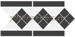 Top Cer Octagon Border Lisbon-1 with 1 strip Stand.(Tr.16, Dots 14, Strips 14) Бордюр 28х15 см