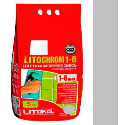 Litokol Затирочная смесь Litochrom 1-6 С.20 светло-серый алюм.мешок 5 кг