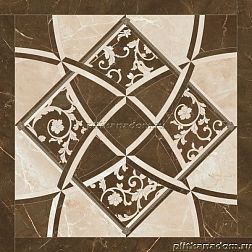 Versace Emote Crema-Marrone Intarsio Декор 78x78 см