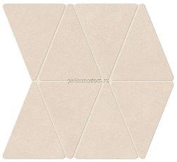 Atlas Concorde Boost Natural Kaolin Mosaico Rhombus Бежевый Матовый Декор 33,8х36,7 см