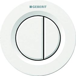 Geberit Тип 01 116.043.11.1 Пневмоклавиша смыва дистанционная, для двойного смыва, Белый «Alpine»