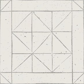 Wow Square Sketch Decor Белый Матовый Декор 18,5х18,5 см