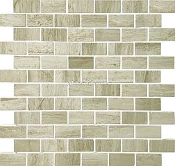 Caramelle Pietrine Travertino Silver Матовая Мозаика 4мм 29,8х29,8 (2,3х4,8) см
