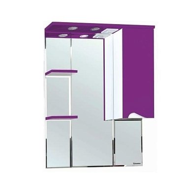 Зеркало-шкаф Bellezza Эйфория 80 R фиолетовый