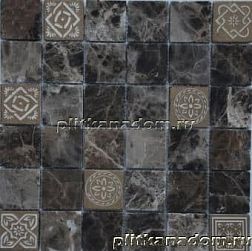 Caramelle Art Stone Emperador dark Мозаика 30х30x0,8 (4,8x4,8) см