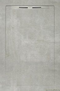Aquanit Slope Душевой поддон из керамогранита, цвет Beton Gri, 90x135