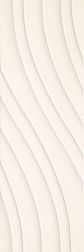 Paradyz Glitter Mood Bianco C Structure Белая Матовая Структурированная Настенная плитка 29,8x89,8 см