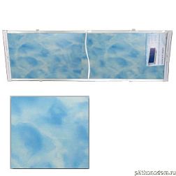 Alavann Оптима Экран для ванн 1,5 м пластик синий мрамор (13)