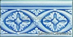 Adex Modernista ADMO4001 Relieve Bizantino C-C Azul Oscuro Бордюр 7,5х15 см