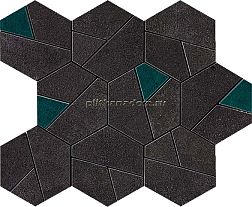 Atlas Concorde Boost Tarmac Mosaico Hex Jade Мозаика 25x28,5 см