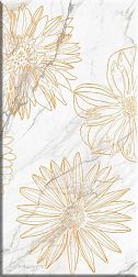 Березакерамика Briere Flower 1 Белый Глянцевый Декор 30x60 см