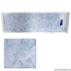 Alavann Оптима Экран для ванн 1,5 м пластик голубой мрамор (30)