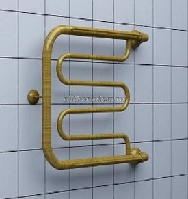 Полотенцесушитель водяной Ника Econ ПМ-1 Br, 50 x 70 см цвет бронза