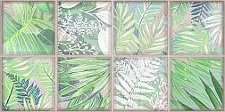Kerlife Maiolica Collage Crema Зеленый Матовый Декор 31,5x63 см