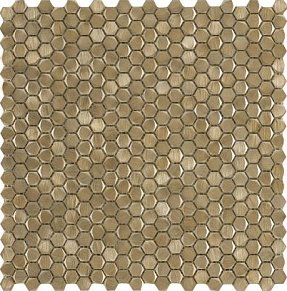 L Antic Colonial Mosaics Collection L241712651 Gravity Aluminium Hexagon Gold Мозаика 31x31 см
