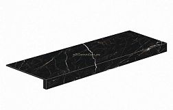 Atlas Concorde Russia Allure Империал Блэк Черная Матовая Ступень Фронтальная 33x160 см
