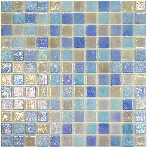 Vidrepur Shell Mix Blue 551-552-557 Мозаика 2,5х2,5 31,7х31,7 (на сетке)