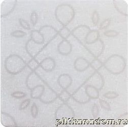 Травертин Marble White Motif 1 Декор мрамор 10х10
