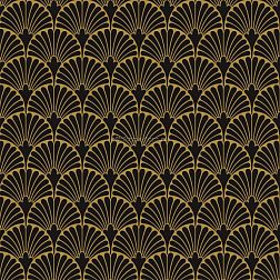 Aparici Art-Deco Black Manhattan Natural Плитка настенная 29,75x29,75 см
