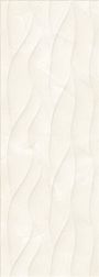 Eurotile Marbelia 663 Рельеф Волна Бежевая Глянцевая Настенная плитка 29,5х89,5 см