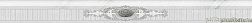 Eurotile Eclipse 776 Gray Серый Глянцевый Бордюр 8х29,5 см