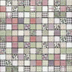 Mosavit Стеклянная мозаика Graphic Patchwork Spring 31,6x31,6 см