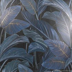 Serenissima Cir Showall Black Leaf (set 2 pz) Панно 120х120 см