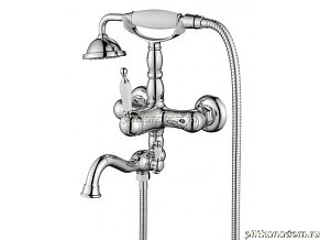 Aksy Bagno Prestigio 701 Cмеситель для ванной (излив не поворотный), хром