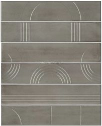 Kerama Marazzi Мажорель KMP3STA004RN6X Панно серый (из 6 частей 6х28,5) 36x28,5 см