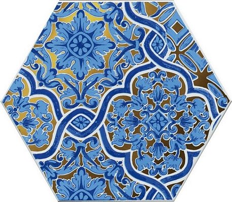 Kerama Marazzi Талья VTA-431-24000 Декор 5 Синий Глянцевый 20х23,1 см